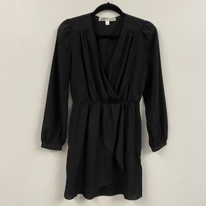 HONEY BELLE I Black Long Sleeve Cocktail Dress S